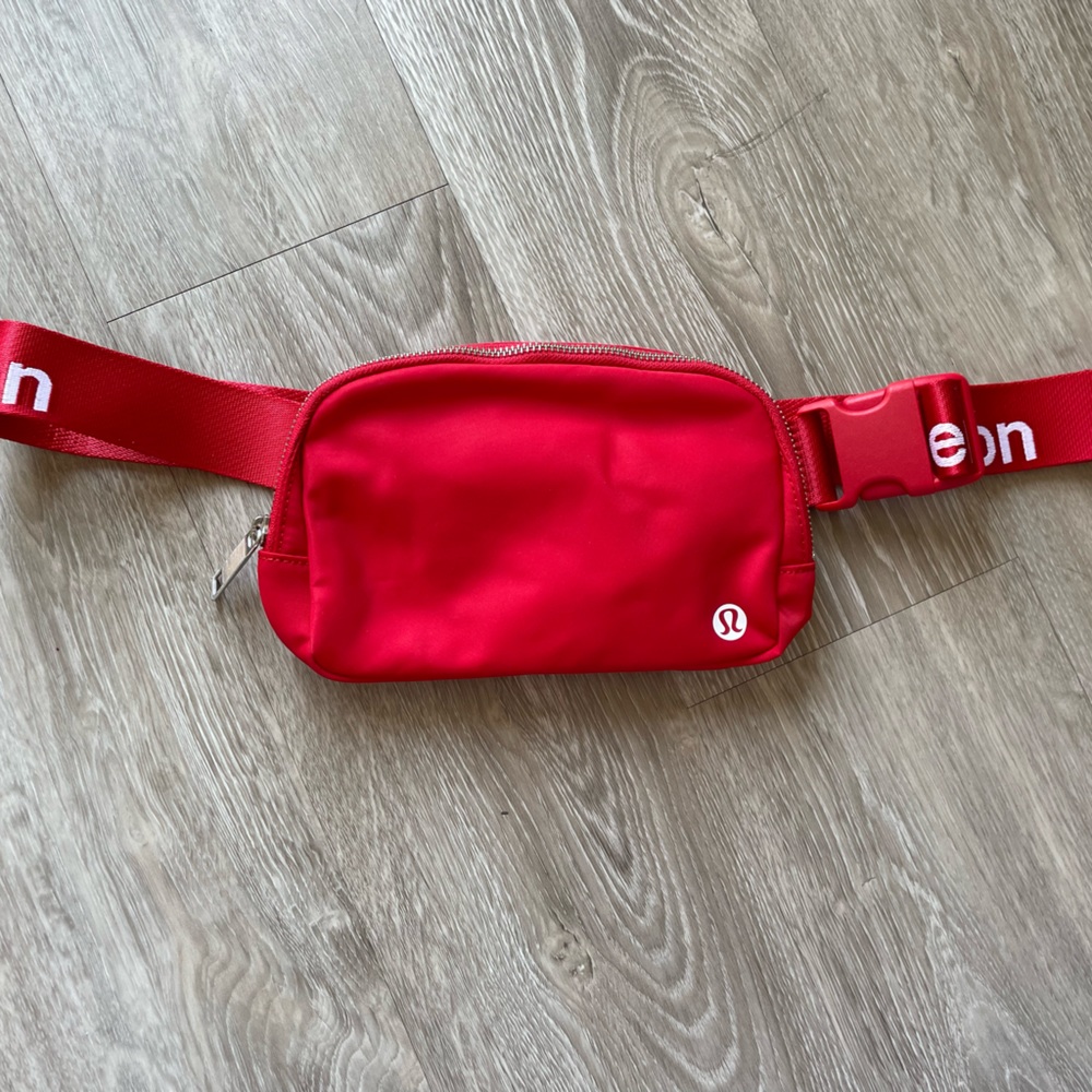Red Lululemon Belt Bag